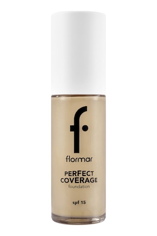 Flormar Perfect Coverage Yoğun Kapatıcı Su Bazlı Fondöten (Nötr Alt Ton) -102 Soft Beige -8682536058162