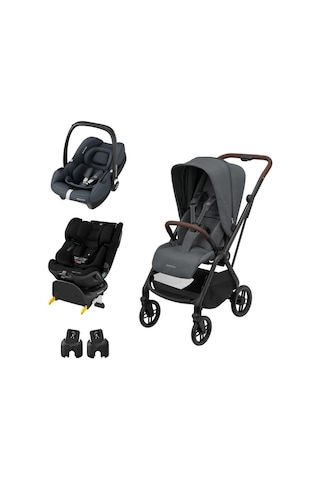 Maxi-Cosi Leona2 Seyahat Sistem Bebek Arabası ve Emerald 360 Pro Oto Koltuğu Graphite