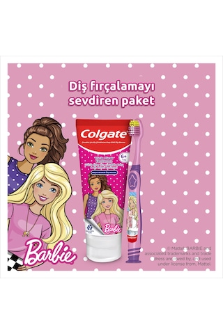 Colgate Barbie Meyve Aromalı Çocuk Diş Macunu 75 ML + Diş Fırçası