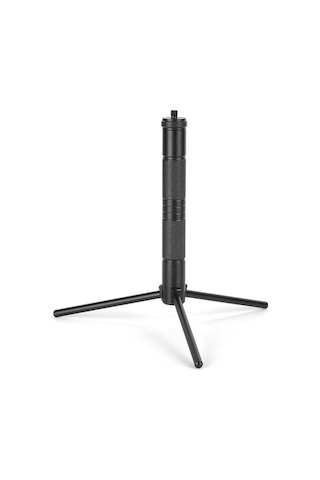 Hafif Alüminyum Alaşımlı Işık Tutucu Çıkarılabilir Lamba Standı Açık Hava Taşınabilir Lamba Tutucu Üçayaklı Çok Fonksiyonlu Lamba Kamera Rafı Kamp Aksesuarları Siyah