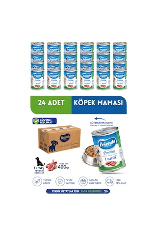 Premium Kuzu Etli Yetişkin Köpek Konservesi 24x400 Gr Chunk Special