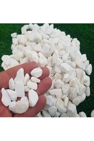 10 Kg Beyaz Dolomit Taş - Bahçe Ve Akvaryum İçin -