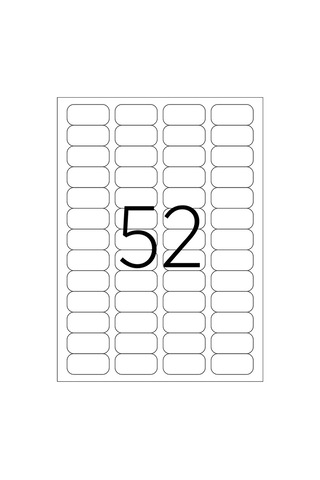 Taneks 46.4X21.2Mm Lazer Etiket Kod.2052