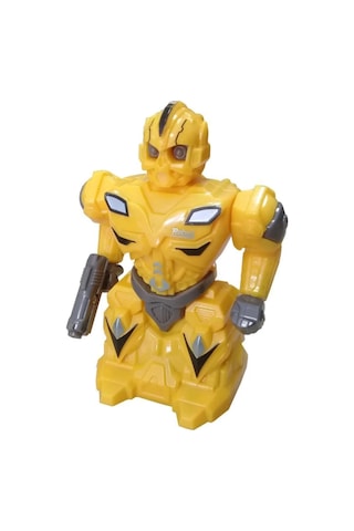 Sürtmeli Kırılmaz Robot Oyuncak Sarı 8816 Sarı