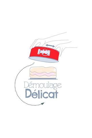 Tefal Delibake Savarin Kek Kalıbı - Kırmızı - 28 Cm Diğer