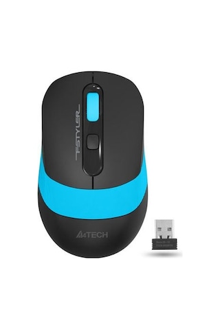 A4 TECH FG10 Kablosuz Optik Nano 2000DPI Siyah Mavi Mouse