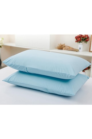 Homyl Nefes Alabilir Akar Önleyici Yastık Koruyucu Kılıf Mavi