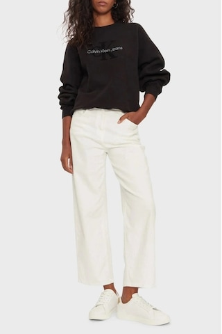 Ck Jeans Chenılle Monologo Crewneck Siyah