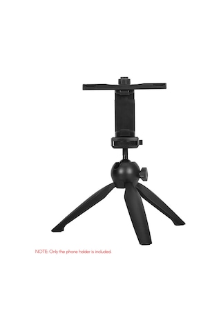 Xiyyadms Abs Malzeme Telefon Tutucu, 6-11.5cm Genişlik Aralığı, Çift Soğuk Ayakkabı Bağlantısı, 1/4" Vidalama Deligi İle Tripoda Uyumlu, Hafif Ve Dayanıklı