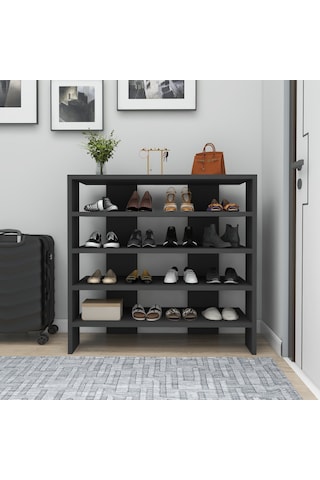 Arnetti Sargel 5 Raflı Dekoratif Ayakkabılık Antrasit