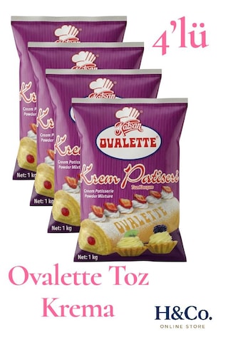 Ovalette Avantaj Paket 4lü Toz Krema - Pastacı Kreması