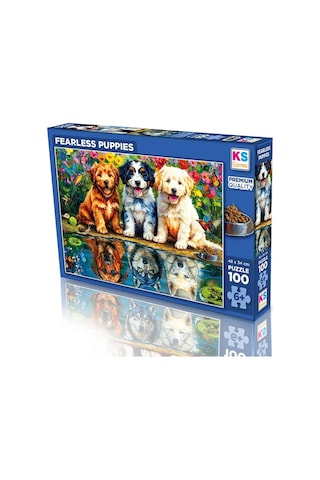 31503 Fearless Puppıes 100 Parça Puzzle