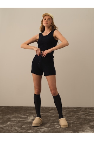 Xint Lacivert Lüks Pamuk Dokulu Regular Fit Atlet 850917