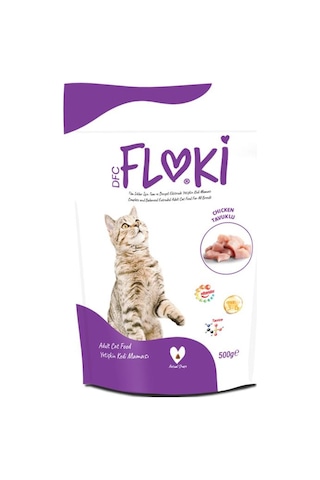 Floki Tavuklu Yetişkin Kedi Maması 500 G