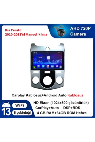 Kia Cerato 2010-2013yıl 4gb Ram 64gb Rom Navigasyon Multimedya