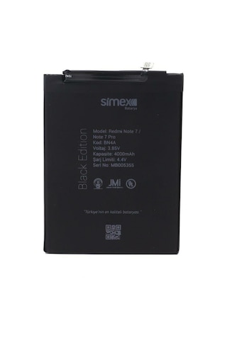 Simex Redmi Note7 / Note7 Pro İle Uyumlu Sbt-01 Batarya