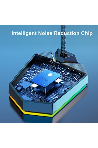 Singree Profesyonel Usb Masa Mikrofonu - 360 Derece Yönlendirme, Rgb Led Aydınlatmalı, Oyun Ve Kayıt İçin