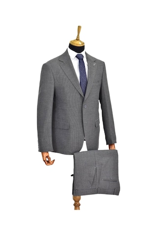 Suitmen Erkek 4 Drop Çift Yırtmaçlı Takım Elbise Bgl-st04565 Koyu Gri