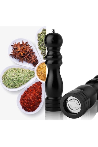 Ahşap Baharat - Tuz Öğütücü Değirmen