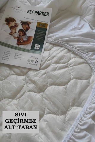 Ely Parker Alez Takımı Sıvı Geçirmez Alez+Yastık Alezi 3 Parça %100 Mikrofiber Kapitoneli ELYASYL00 Beyaz