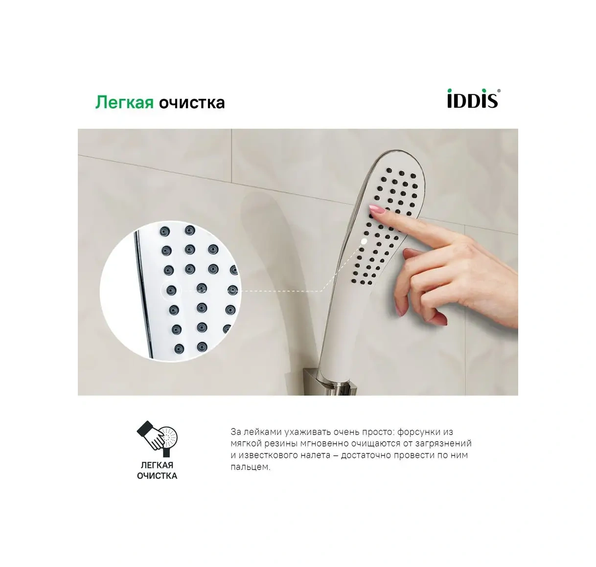 Iddıs Duş Başlığı 12783650 Beyaz