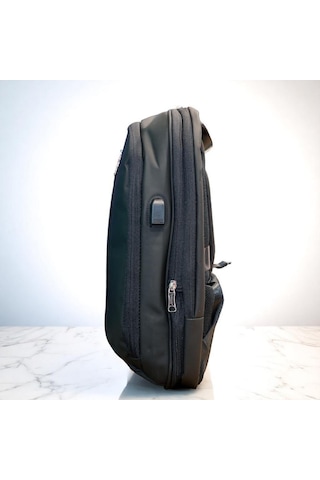 Laptop Gözlü Ve Körüklü İnce Tasarım Sırt Çantası Baggaj S24133 Siyah