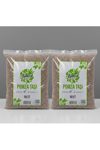 2 Adet 10 Litre 4-8 mm Ponza Taşı - Tarım Pomzası Volkanik