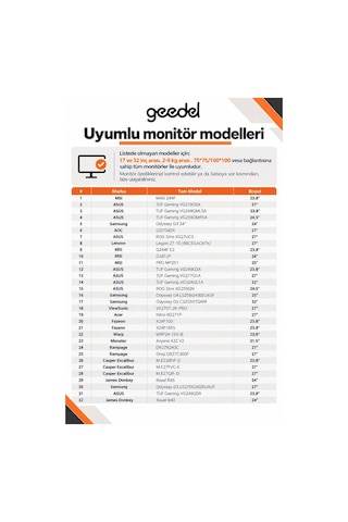 17-32 İnç Amortisörlü Çift Kollu Monitör Kolu Tam Hareketli Vesa Uyumlu Masa Kelepçeli Monitör Standı 2-9 Kg - Beyaz