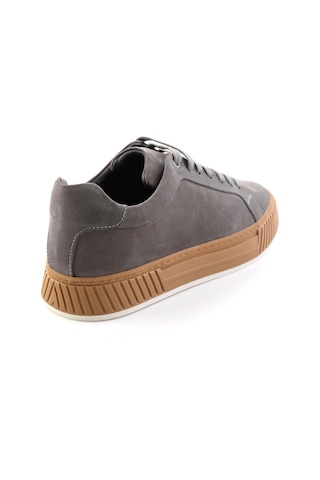 Bambi Gri Nubuk Hakiki Deri Erkek Sneaker E01774007001