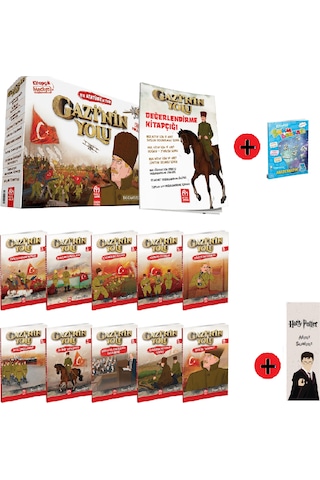 3. Sınıf Hikaye Kitabı Seti Model Yayınları Gazi'nin Yolu + 3. Sınıf Test Kitabı + Kişiye Özel İsimli Harry Potter Kitap Ayracı