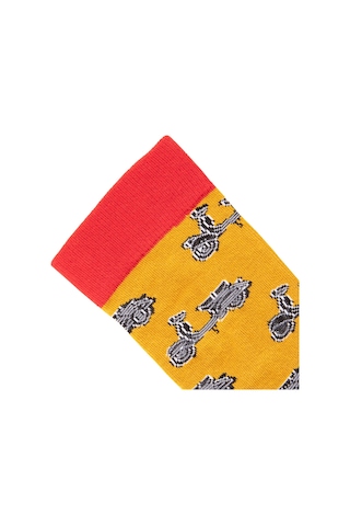 Sıp Scootershop Sıp Çorap - Vespa Desenli Turuncu 41-46 / Sıp Çok Renkli