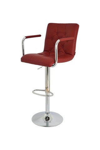 Bürocci Helen Bar Sandalyesi-Bordo-9519Q0102 Çok Renkli