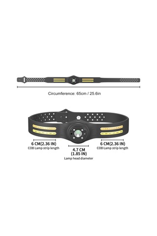 Hafif Cob Kafa Feneri Type-c For Kamp Huiliang Çok Renkli
