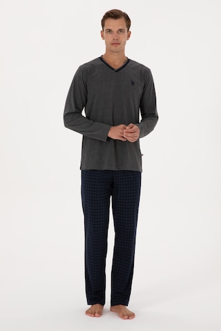 U.s. Polo Assn. Erkek Antrasit Melanj Pijama Takım 50318616-vr081 Antrasit Melanj