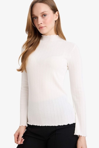Defacto Slim Fit Dar Kesim Fitilli Kaşkorse Uzun Kollu Tunik F7136ax26sper105 Ekru-er105