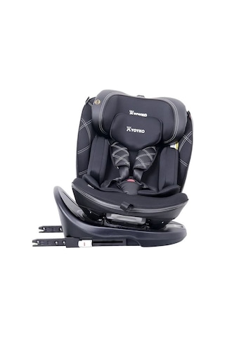 Ultimate 360 Dönebilir Yatabilir 0-36 Kg Deri Oto Koltuğu Isofıx/sıp/latch Siyah