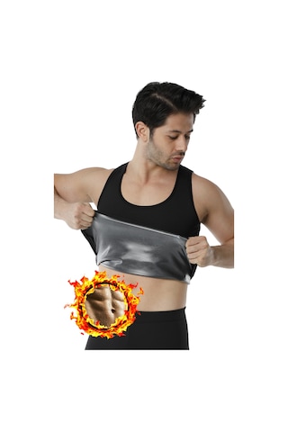 Elilom Elenar Sauna Termal Erkek Atlet Spor Ve Antrenman Kullanımına Uygun Siyah