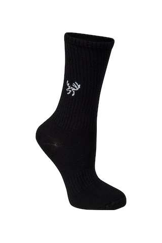 2as Uzun Bambu Spor Çorap Siyah