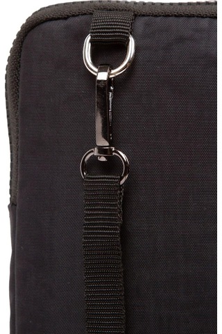 Newish Polo Suya Dayanaklı Krınkıl Kumaş Siyah Kadın Omuz Çantası Büyük Boy - Kadın Siyah