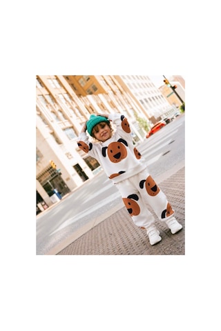 Luccokids Köpekli Cocuk Takım Beyaz Beyaz