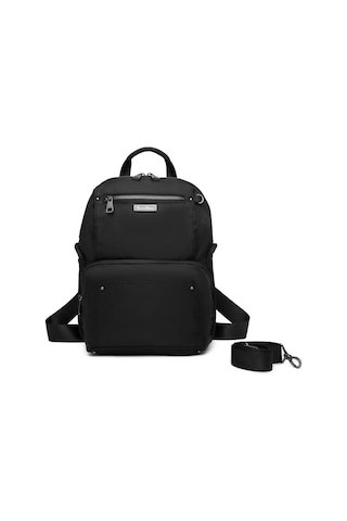 Saten Kumaş Kadın Postacı Ve Sırt Çantası Barcelona 2108 Siyah