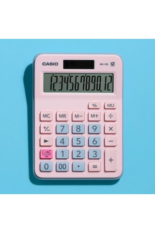 Casio MX-12B-PKLB 12 Haneli Masaüstü Hesap Makinesi