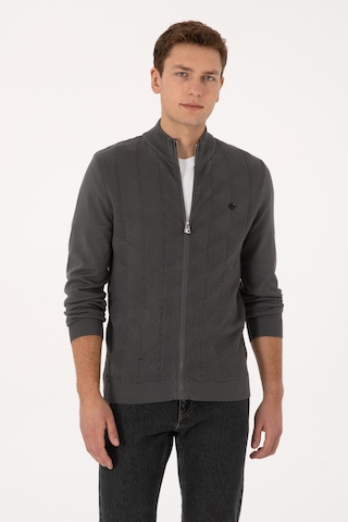U.s. Polo Assn. Erkek Gri Hırka Triko 50315024-vr024 Grı