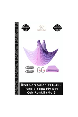 Özel Seri Salon Yfc-400 Purple Yoga Fly Set Çok Renkli Mor