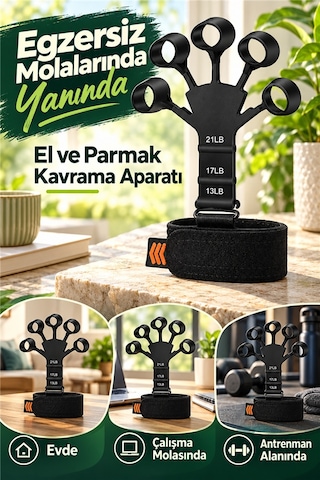Mucize Home Özel Spor Kas Parmak El Bilek Kol Güçlendirici Geliştirici Kavrama Silikon Örümcek Lastik Siyah