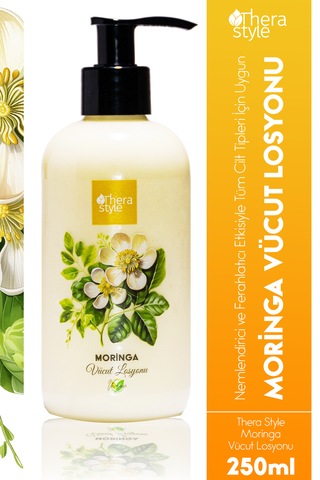 ﻿Thera Style El ve Vücut Losyonu 250 ML + Moringa Duş Jeli 500 ML + Vücut Spreyi 200 ML
