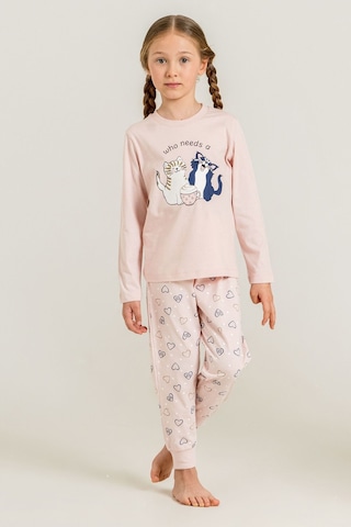 Rolypoly Anne Kız Who Needs A Hug Pembe Uzun Kol Pijama Takım Rp3902-a-v1 Rp3902-a-v1