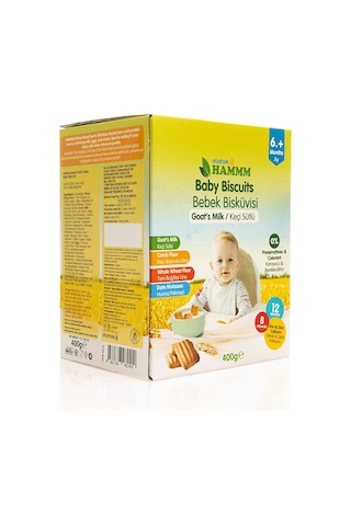 Hammm Keçi Sütlü Bebek Bisküvisi 400 gr