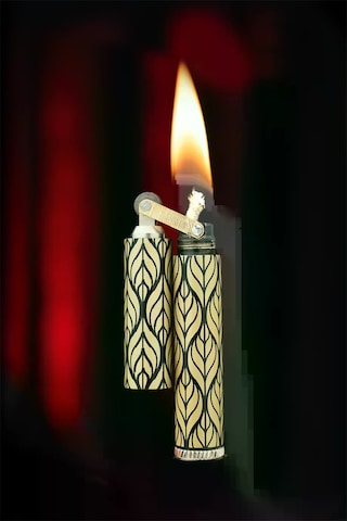 Caka Lighter Salvia Desen Gold Benzinli Çakmak - Ckl-014