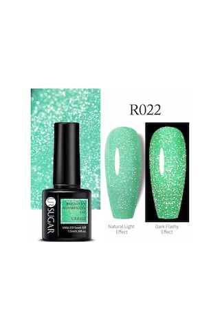 Ur Sugar Reflective Fluorescent Gel 7,5 Ml Karanlıkta Parlayan Sımlı Kalıcı Oje R022